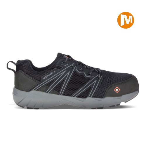 Merrell Fullbench Superlite Alloy Toe Sicherheitsschuhe Herren Schwarz [DE-XFPGW]